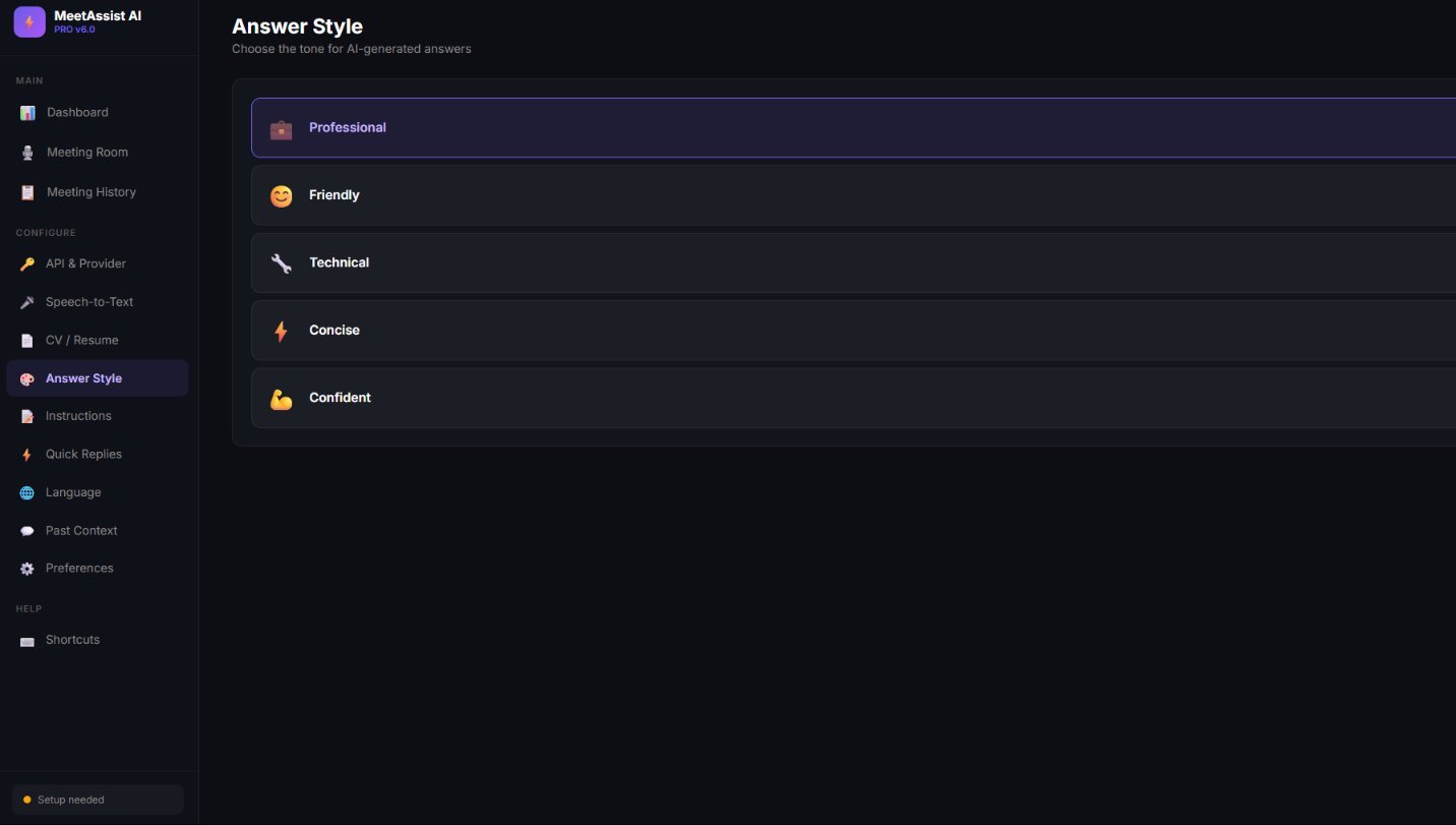 Answer Style options